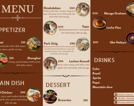 MENU TỜ RỜI